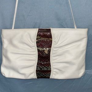 VINTAGE Palizzio GENUINE SNAKE SKIN AND LEATHER purse